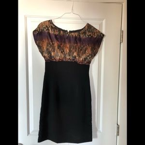 The Limited - black and multi colored ombré dress